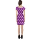 Magenta Spatula Spoon Pattern Short Sleeve Skater Dresses View2