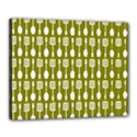 Olive Green Spatula Spoon Pattern Canvas 20  x 16  View1