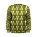 Olive Green Spatula Spoon Pattern Women s Sweatshirts View1