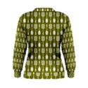 Olive Green Spatula Spoon Pattern Women s Sweatshirts View2