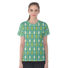 Spatula Spoon Pattern Women s Cotton Tees