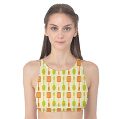 Spatula Spoon Pattern Tank Bikini Top by GardenOfOphir