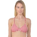 Abstract Knot Geometric Tile Pattern Reversible Tri Bikini Tops View1