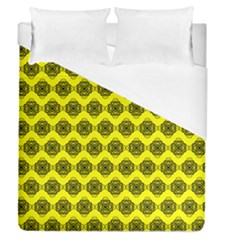 Abstract Knot Geometric Tile Pattern Duvet Cover Single Side (full/queen Size) by GardenOfOphir