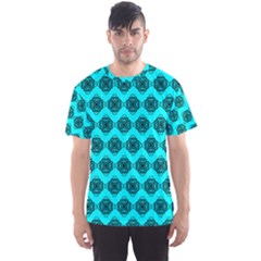 Abstract Knot Geometric Tile Pattern Men s Sport Mesh Tees