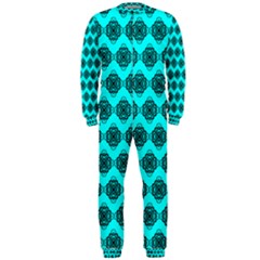 Abstract Knot Geometric Tile Pattern Onepiece Jumpsuit (men)  by GardenOfOphir