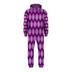 Abstract Knot Geometric Tile Pattern Hooded Jumpsuit (kids) by GardenOfOphir