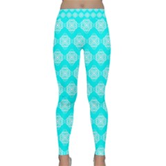 Abstract Knot Geometric Tile Pattern Yoga Leggings by GardenOfOphir