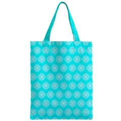 Abstract Knot Geometric Tile Pattern Zipper Classic Tote Bags by GardenOfOphir