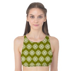 Abstract Knot Geometric Tile Pattern Tank Bikini Top by GardenOfOphir