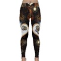 Steampunk, Awesome Heart With Clocks And Gears Yoga Leggings View1