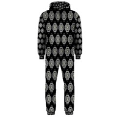 Abstract Knot Geometric Tile Pattern Hooded Jumpsuit (men)  by GardenOfOphir