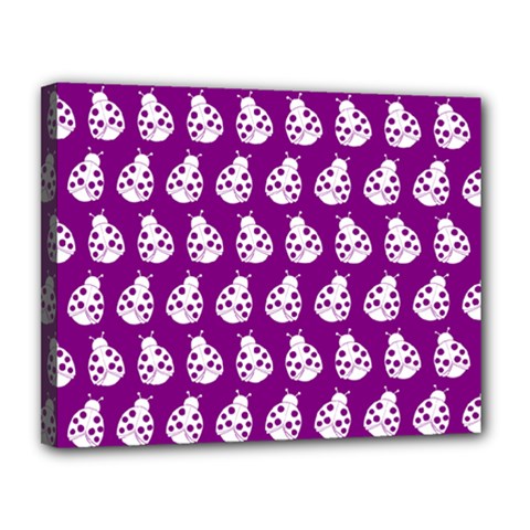 Ladybug Vector Geometric Tile Pattern Canvas 14  X 11 