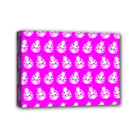 Ladybug Vector Geometric Tile Pattern Mini Canvas 7  X 5 