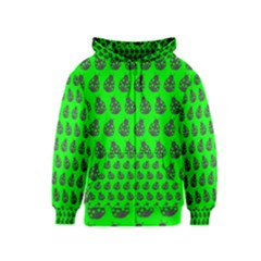 Ladybug Vector Geometric Tile Pattern Kids Zipper Hoodies