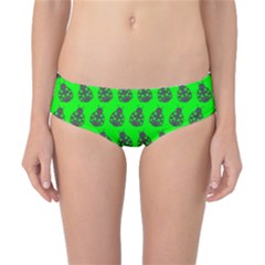 Ladybug Vector Geometric Tile Pattern Classic Bikini Bottoms by GardenOfOphir