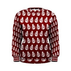 Ladybug Vector Geometric Tile Pattern Women s Sweatshirts