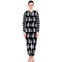 Ladybug Vector Geometric Tile Pattern Onepiece Jumpsuit (ladies)  by GardenOfOphir