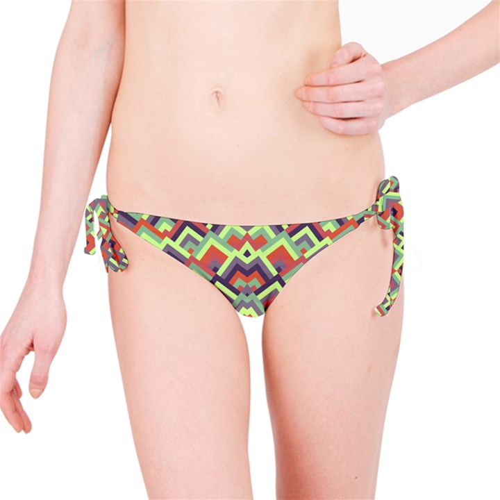 Trendy Chic Modern Chevron Pattern Bikini Bottoms