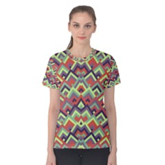 Trendy Chic Modern Chevron Pattern Women s Cotton Tees