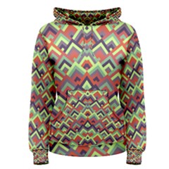 Trendy Chic Modern Chevron Pattern Women s Pullover Hoodies by GardenOfOphir