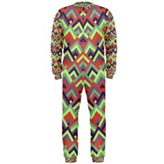 Trendy Chic Modern Chevron Pattern Onepiece Jumpsuit (men)  by GardenOfOphir