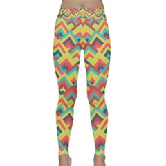 Trendy Chic Modern Chevron Pattern Yoga Leggings