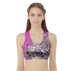 Dandelion 2015 0708 Women s Sports Bra With Border