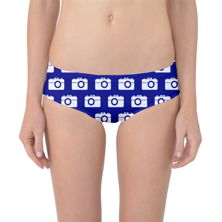 Modern Chic Vector Camera Illustration Pattern Classic Bikini Bottoms