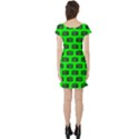 Modern Chic Vector Camera Illustration Pattern Short Sleeve Skater Dresses View2