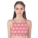 Coral Pink Gerbera Daisy Vector Tile Pattern Tank Bikini Top View1