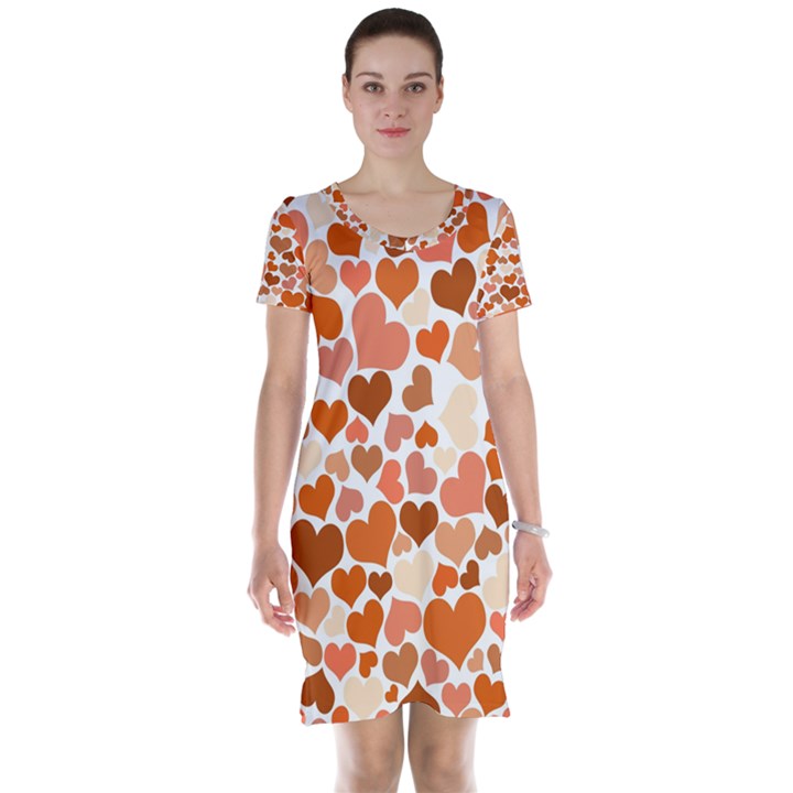 Heart 2014 0902 Short Sleeve Nightdresses