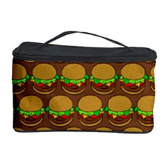 Burger Snadwich Food Tile Pattern Cosmetic Storage Cases by GardenOfOphir