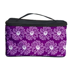 Gerbera Daisy Vector Tile Pattern Cosmetic Storage Cases by GardenOfOphir