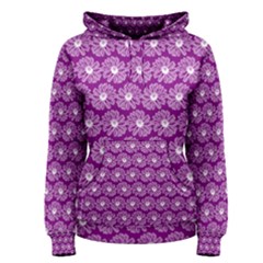 Gerbera Daisy Vector Tile Pattern Women s Pullover Hoodies by GardenOfOphir