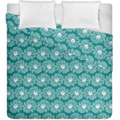 Gerbera Daisy Vector Tile Pattern Duvet Cover (king Size) by GardenOfOphir