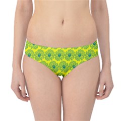 Gerbera Daisy Vector Tile Pattern Hipster Bikini Bottoms by GardenOfOphir