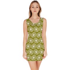 Gerbera Daisy Vector Tile Pattern Bodycon Dresses by GardenOfOphir