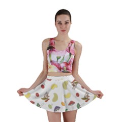 Mushrooms Pattern Mini Skirts by Famous