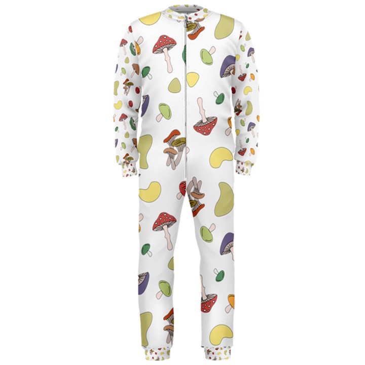 Mushrooms Pattern OnePiece Jumpsuit (Men) 