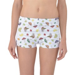 Mushrooms Pattern Boyleg Bikini Bottoms