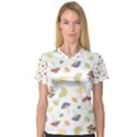 Mushrooms 002b Women s V-Neck Sport Mesh Tee View1