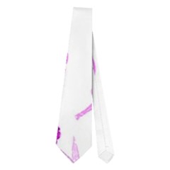 Sweet Shiny Floral Pink Neckties (two Side) 