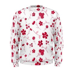 Sweet Shiny Floral Red Men s Sweatshirts