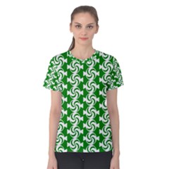 Candy Illustration Pattern Women s Cotton Tees