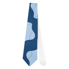 Blue Cute Baby Socks Illustration Pattern Neckties (one Side)  by GardenOfOphir