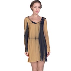 Sunset Black Long Sleeve Nightdresses