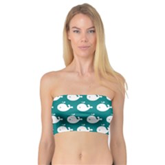 Cute Whale Illustration Pattern Women s Bandeau Tops by GardenOfOphir