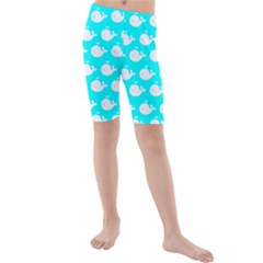 Cute Whale Illustration Pattern Kid s Swimwear by GardenOfOphir