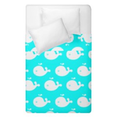 Cute Whale Illustration Pattern Duvet Cover (single Size) by GardenOfOphir